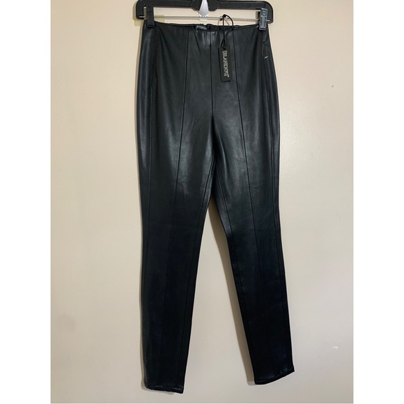 New BlankNYC Vegan Leather Pants High Waist Leggings size 26 - Picture 3 of 10
